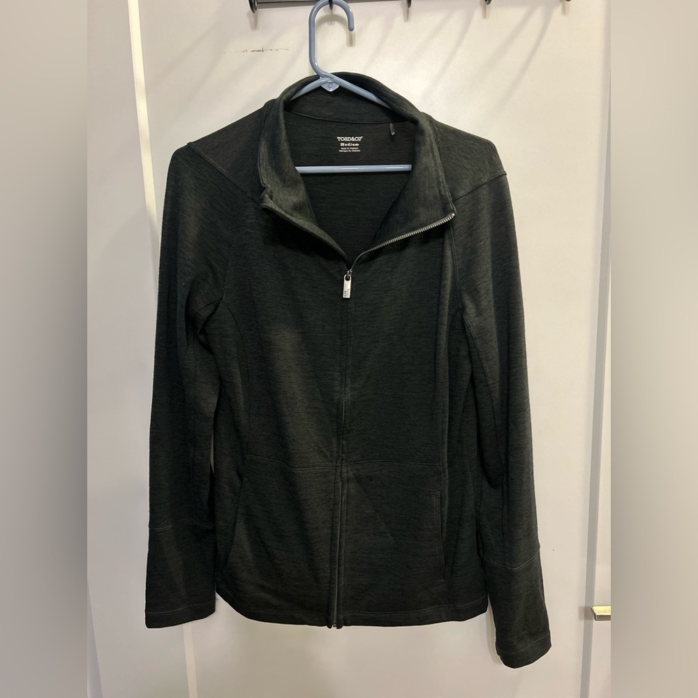Like New Toad & Co Intermezzo Dark Gray Zip-Up Jacket
